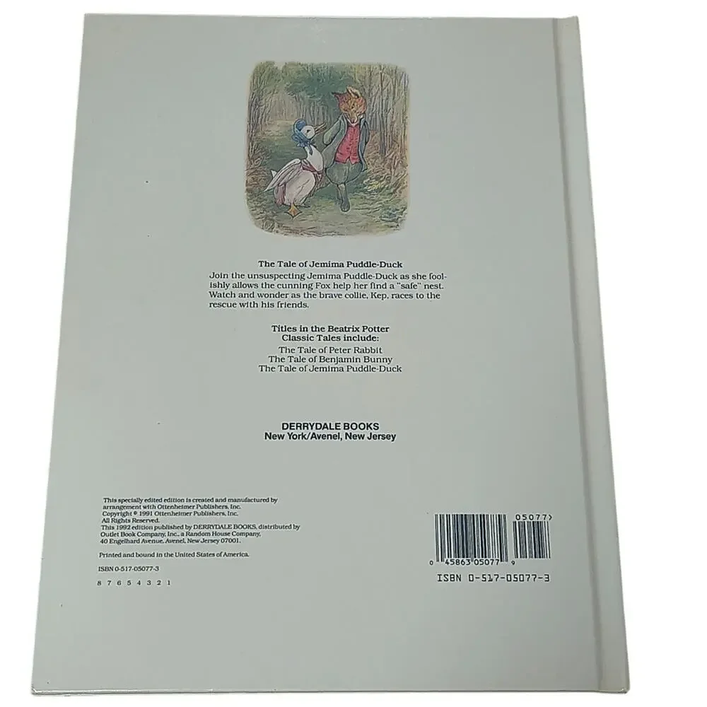 Lot of 3 Beatrix Potter Classic Tales Beautiful Large Hardcover Books 1991